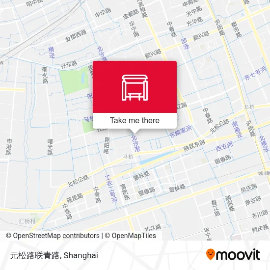 元松路联青路 map