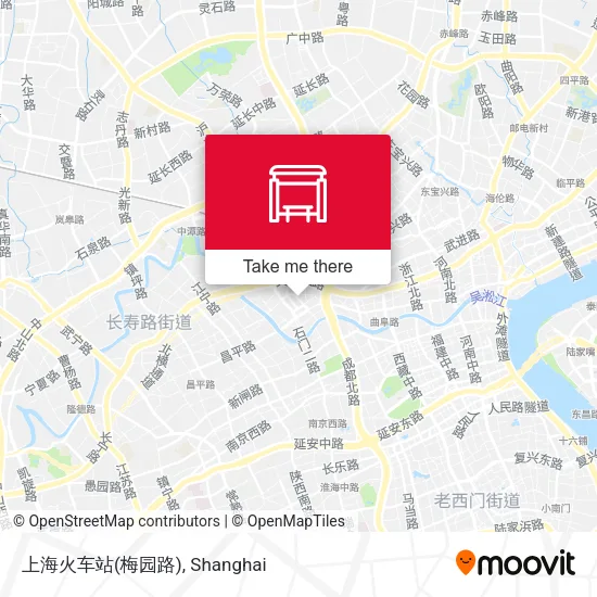 上海火车站(梅园路) map