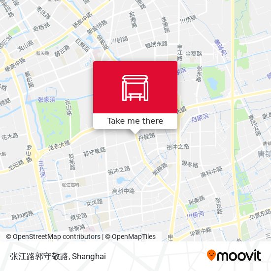 张江路郭守敬路 map