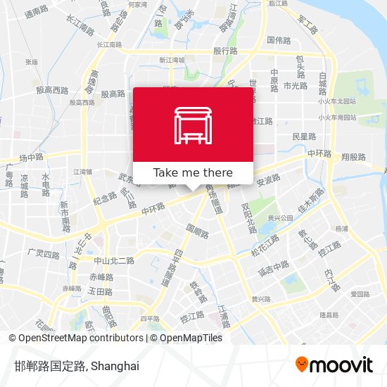 邯郸路国定路 map