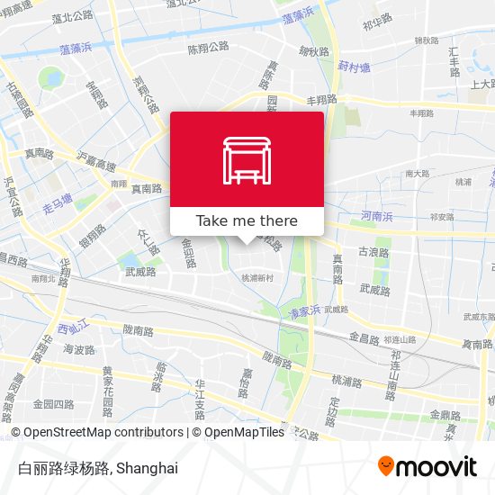 白丽路绿杨路 map