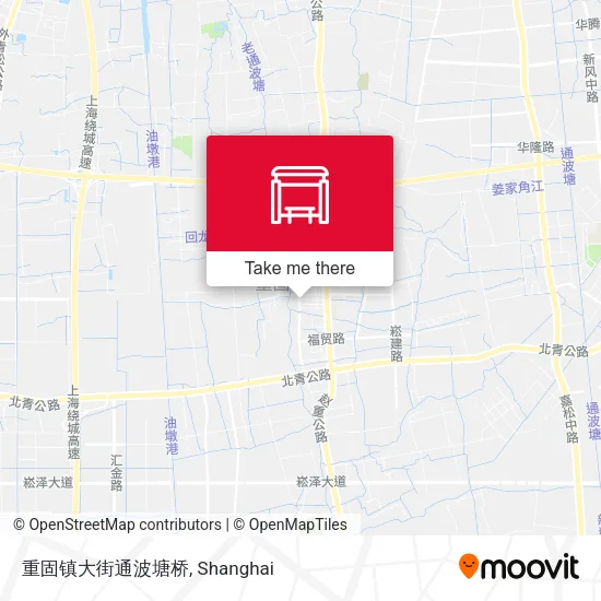 重固镇大街通波塘桥 map