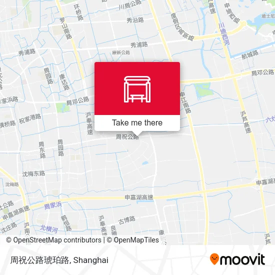 周祝公路琥珀路 map