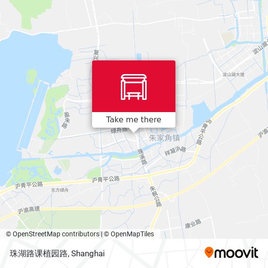 珠湖路课植园路 map