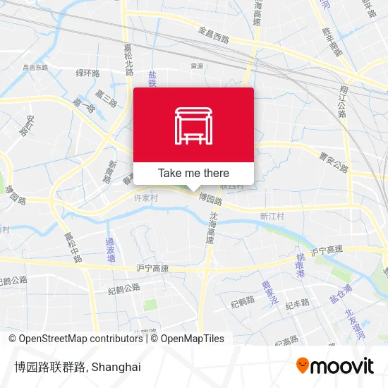 博园路联群路 map