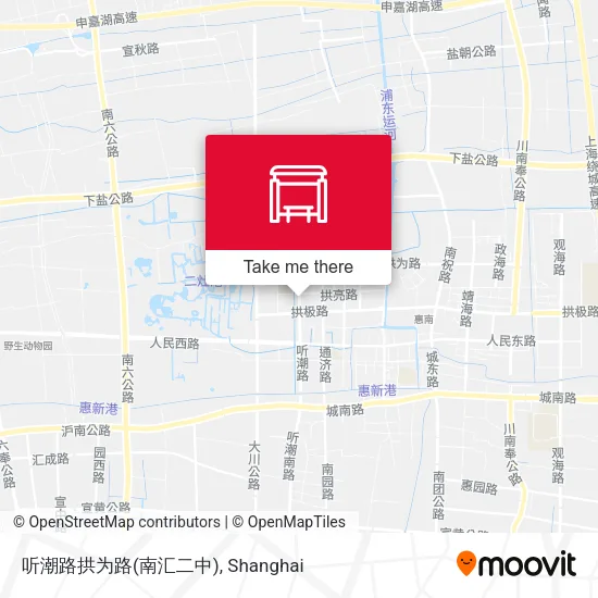 听潮路拱为路(南汇二中) map