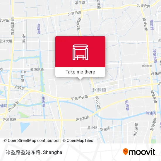 崧盈路盈港东路 map