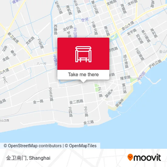 金卫南门 map