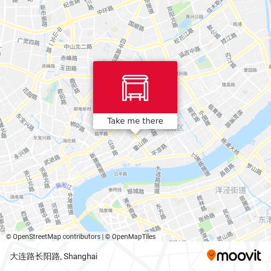 大连路长阳路 map