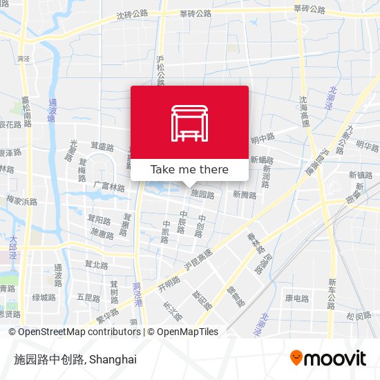 施园路中创路 map