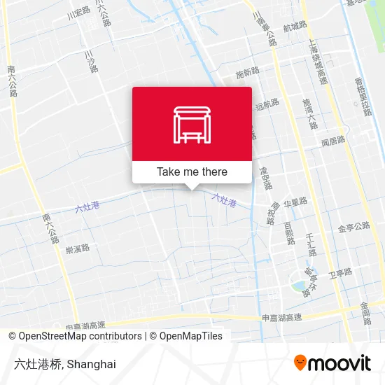 六灶港桥 map