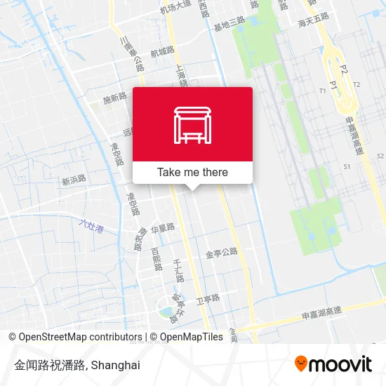 金闻路祝潘路 map