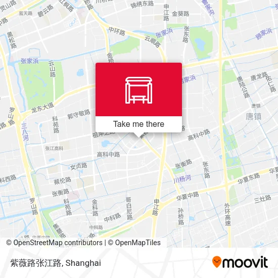 紫薇路张江路 map