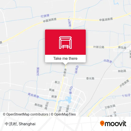 中洪村 map