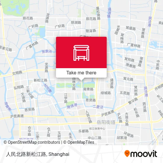 人民北路新松江路 map