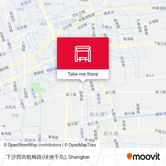 下沙西街航梅路(绿洲千岛) map