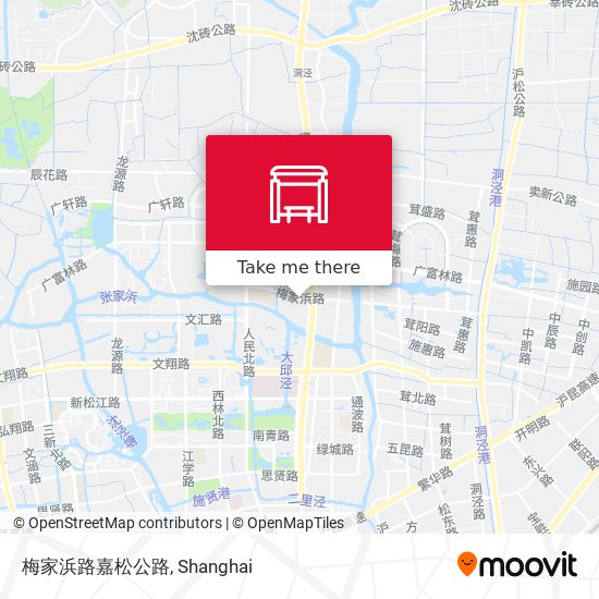 梅家浜路嘉松公路 map