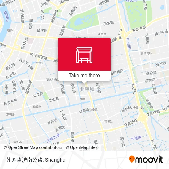 莲园路沪南公路 map