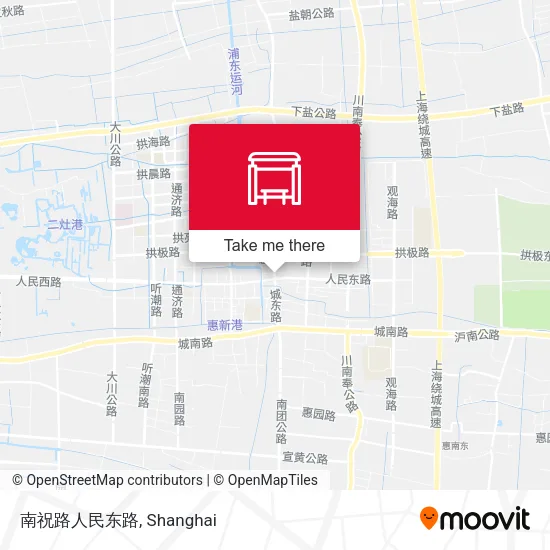 南祝路人民东路 map