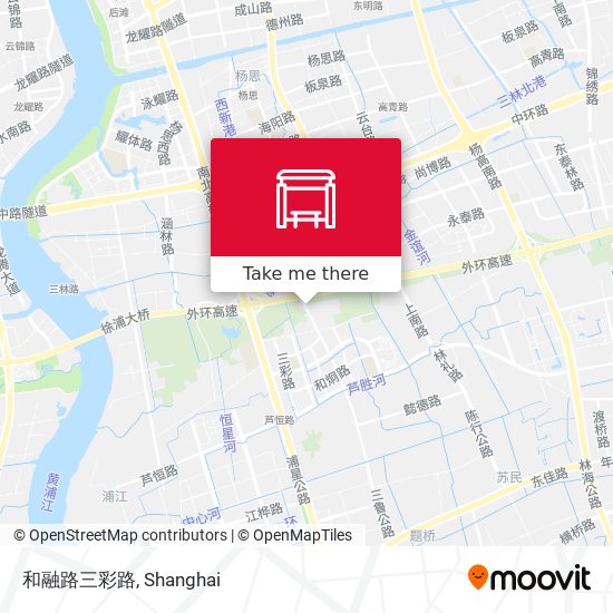 和融路三彩路 map