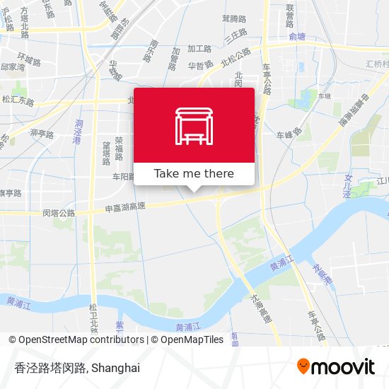 香泾路塔闵路 map