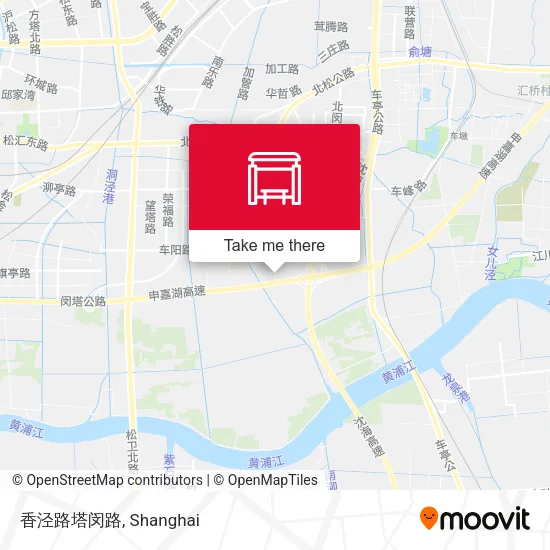 香泾路塔闵路 map