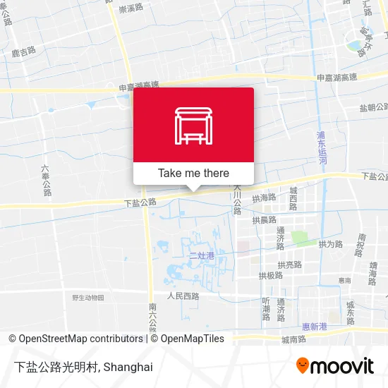 下盐公路光明村 map