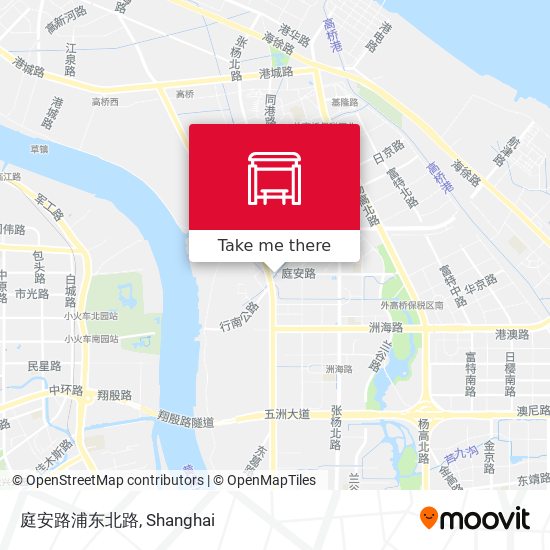 庭安路浦东北路 map
