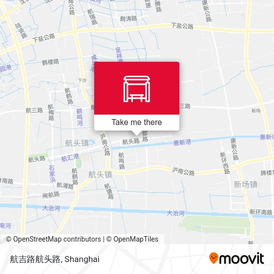 航吉路航头路 map