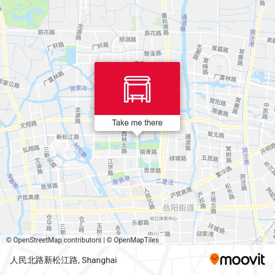 人民北路新松江路 map
