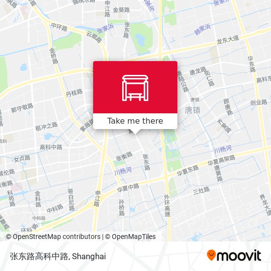 张东路高科中路 map