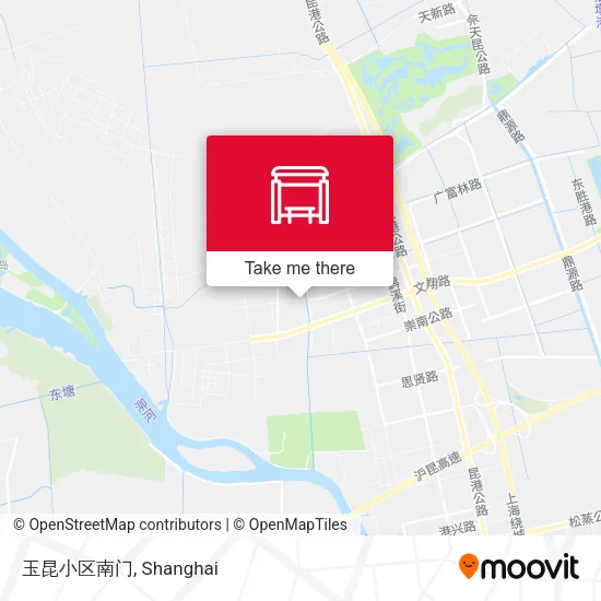 玉昆小区南门 map