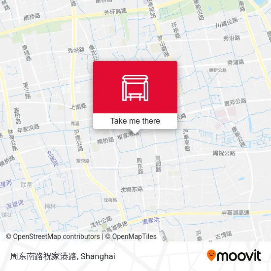周东南路祝家港路 map