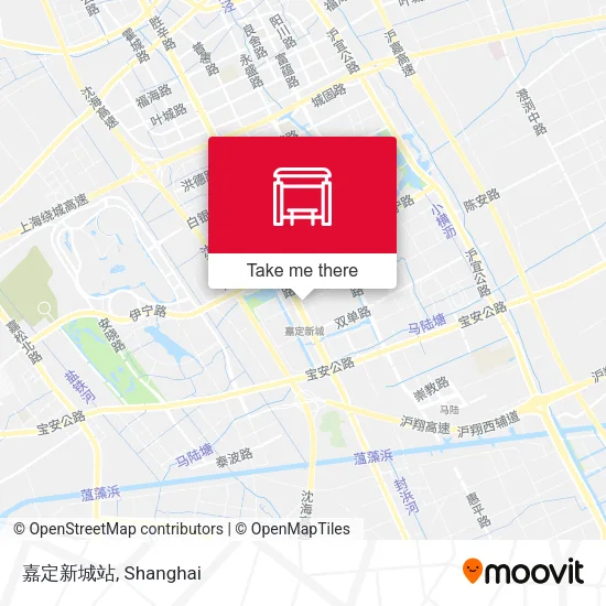嘉定新城站 map