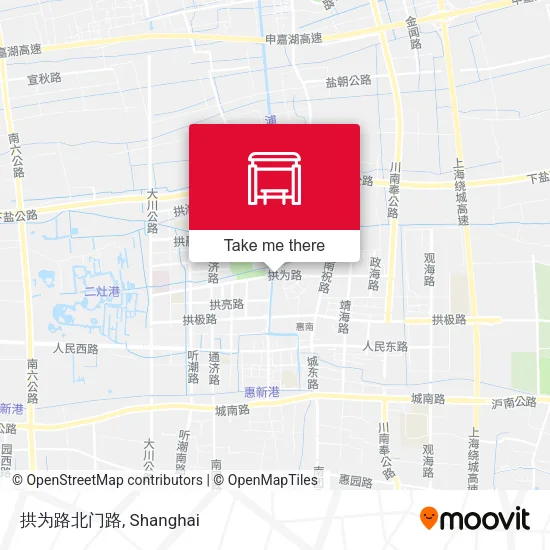 拱为路北门路 map