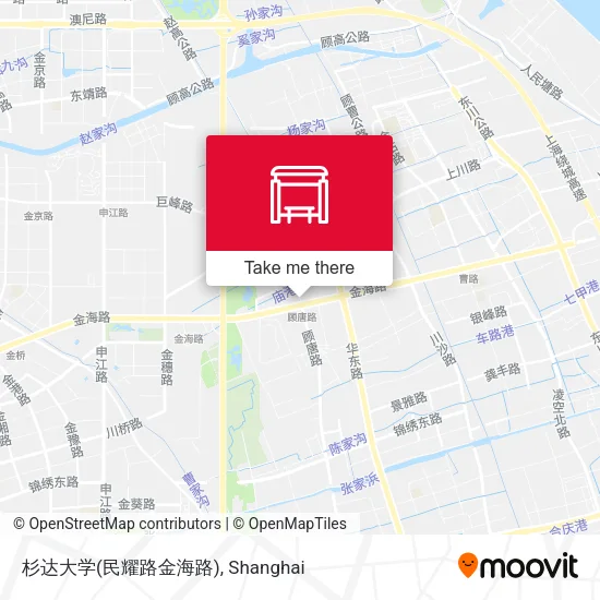 杉达大学(民耀路金海路) map