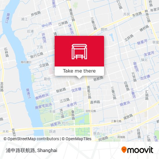 浦申路联航路 map