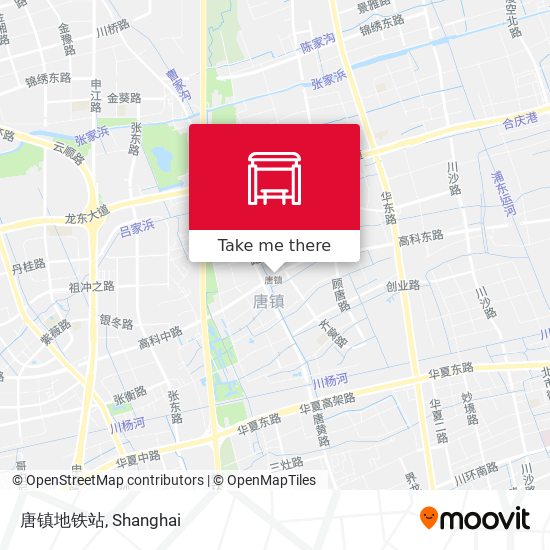 唐镇地铁站 map