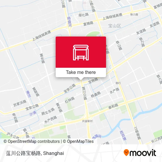蕰川公路宝杨路 map