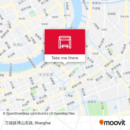 万德路博山东路 map