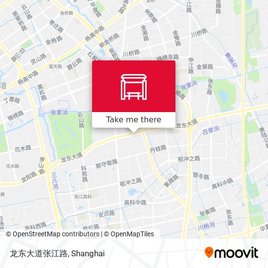 龙东大道张江路 map