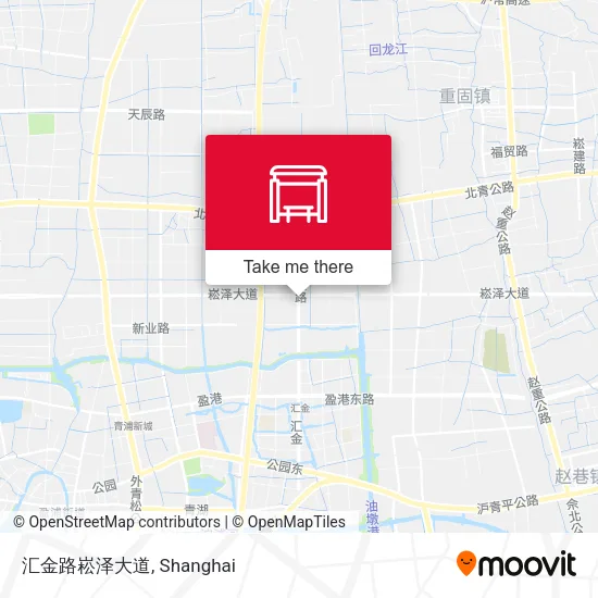 汇金路崧泽大道 map