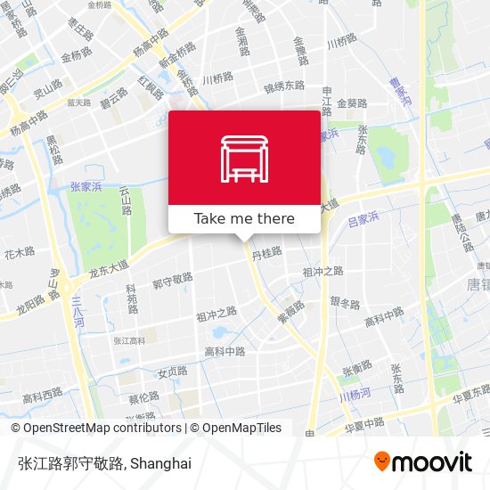 张江路郭守敬路 map
