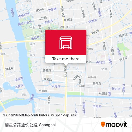 浦星公路盐铁公路 map