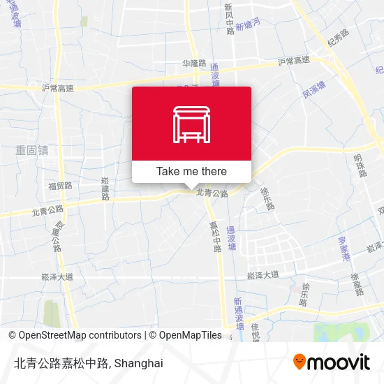 北青公路嘉松中路 map