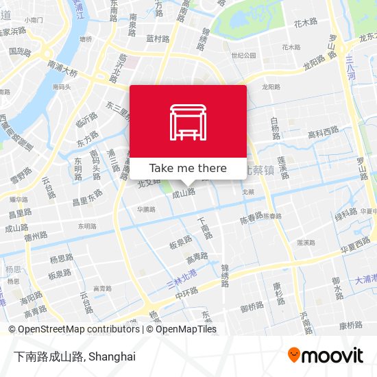 下南路成山路 map