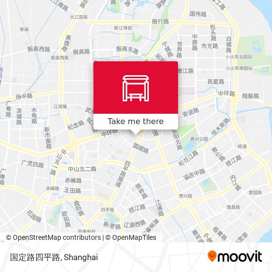 国定路四平路 map