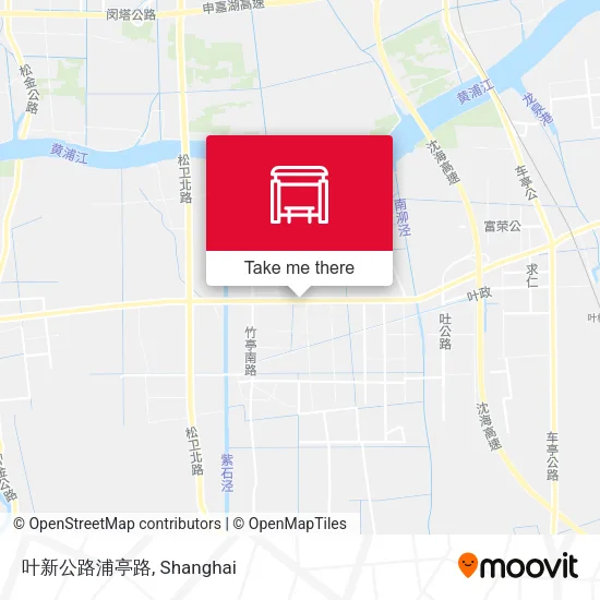 叶新公路浦亭路 map
