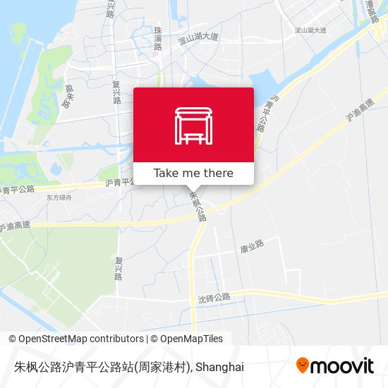 朱枫公路沪青平公路站(周家港村) map