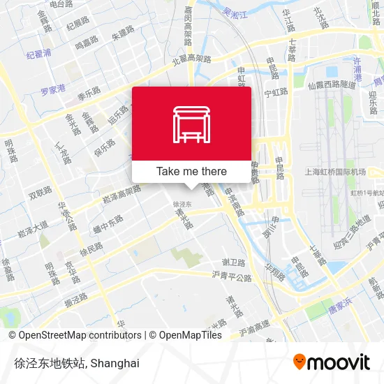 徐泾东地铁站 map